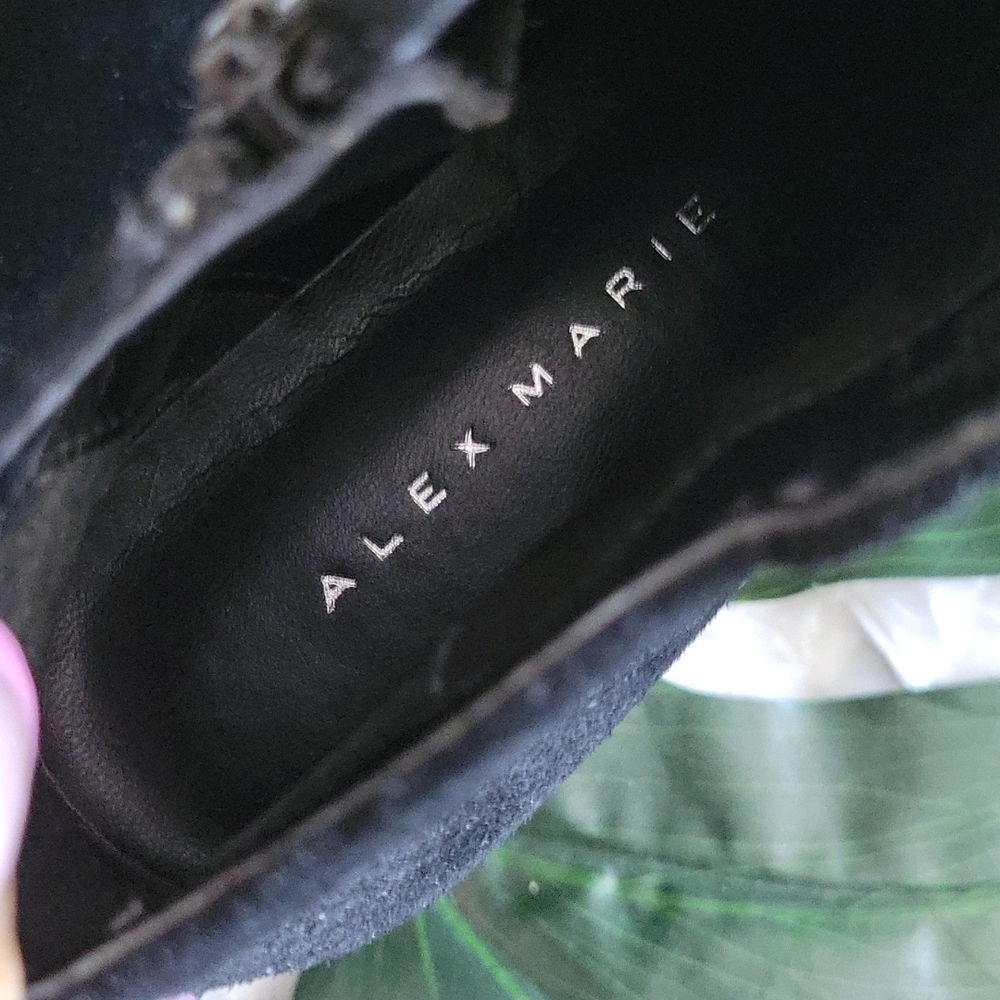 Alex marie black leather upper ankle booties size 6M - Picture 6 of 9